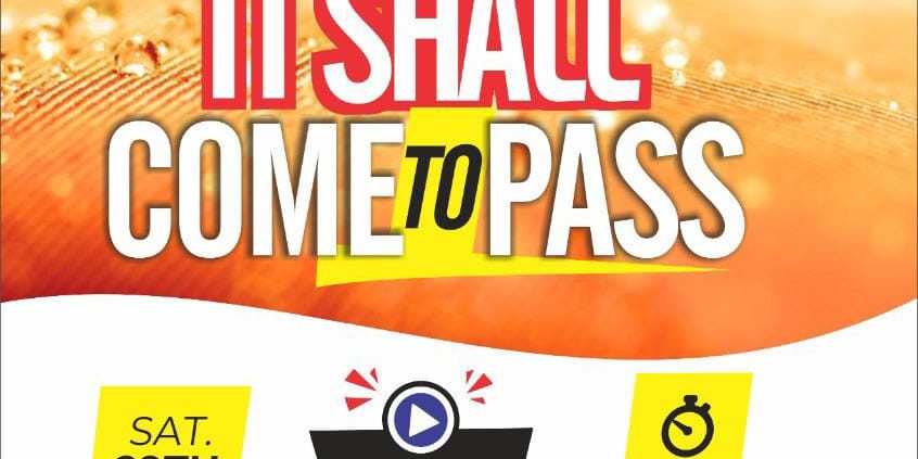 It shall come to pass BDS October 2022 It shall come to pass BDS October 2022